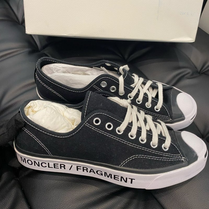 💎Han's house精品服飾💎 MONCLER x 藤原浩 三方聯名 帆布鞋 現貨 UK 7-0