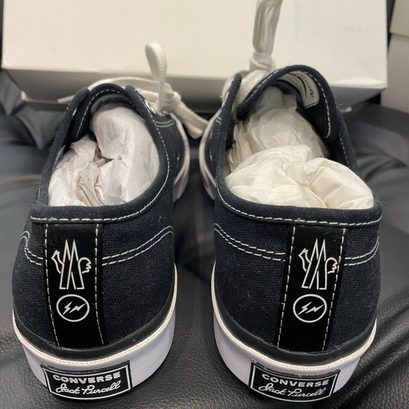 💎Han's house精品服飾💎 MONCLER x 藤原浩 三方聯名 帆布鞋 現貨 UK 7-3