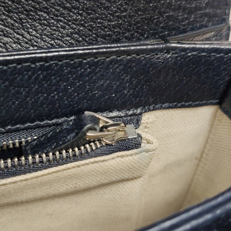 Gucci1955小號牛皮GG老花馬銜扣單肩包-10