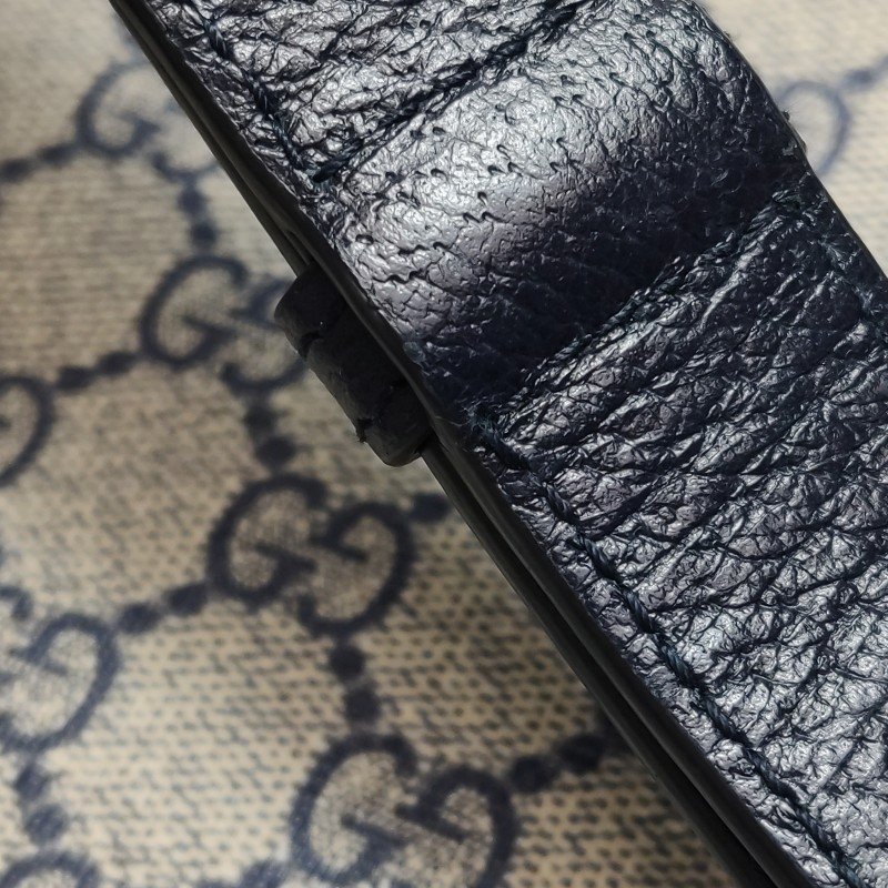 Gucci1955小號牛皮GG老花馬銜扣單肩包-11