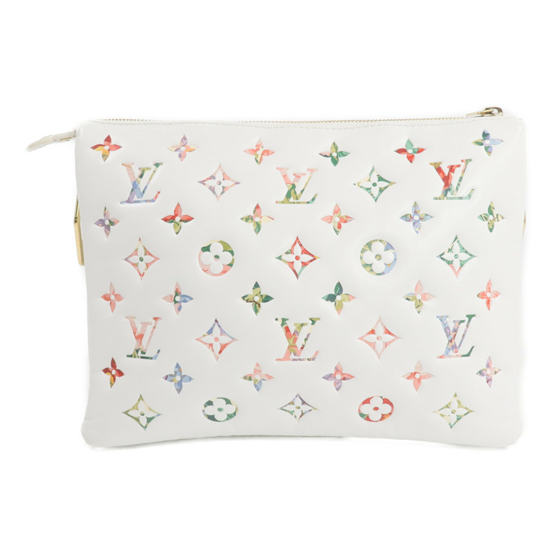 LOUIS VUITTON 羊皮皮革Coussin PM金扣手挽肩背兩用袋-1