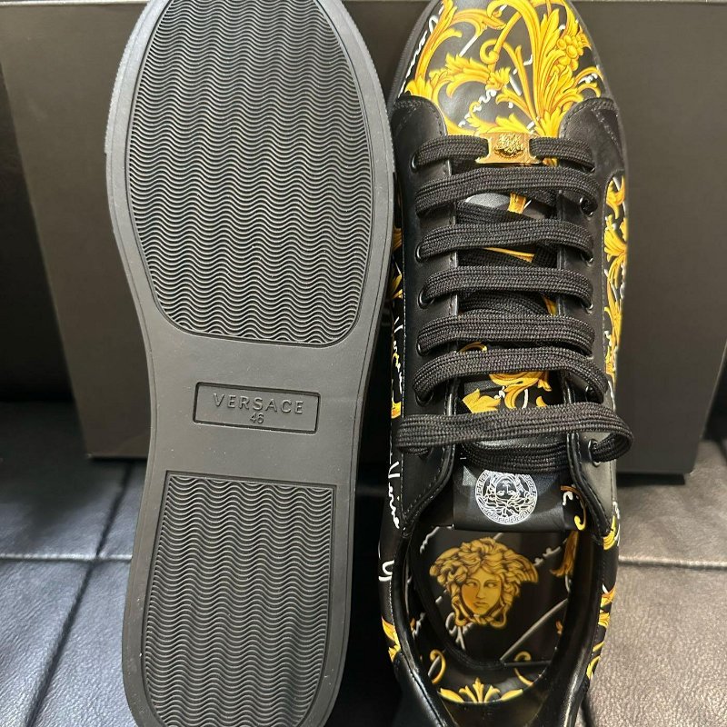 💎Han's house精品服飾💎VERSACE 凡賽斯 女神頭 巴洛克 鞋 現貨30CM-3