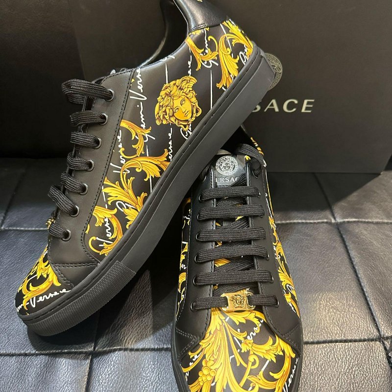 💎Han's house精品服飾💎VERSACE 凡賽斯 女神頭 巴洛克 鞋 現貨30CM-5