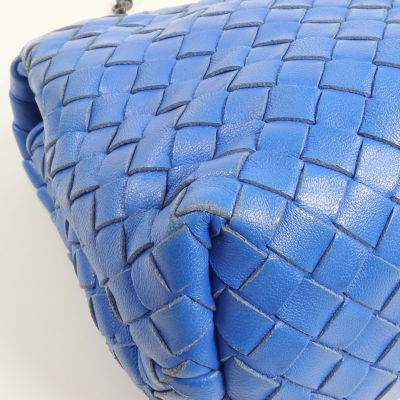 BOTTEGA VENETA 織紋皮革Chain Shoulder鏈帶肩背袋-8