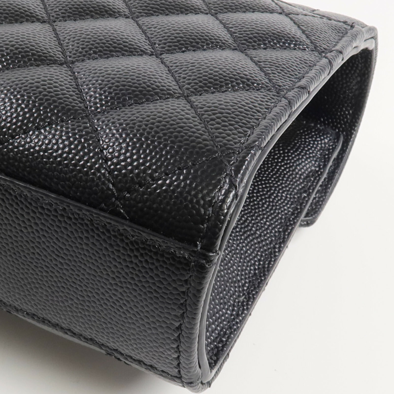 SAINT LAURENT 牛皮皮革Envelope Small Bag金扣鏈帶肩背袋-9