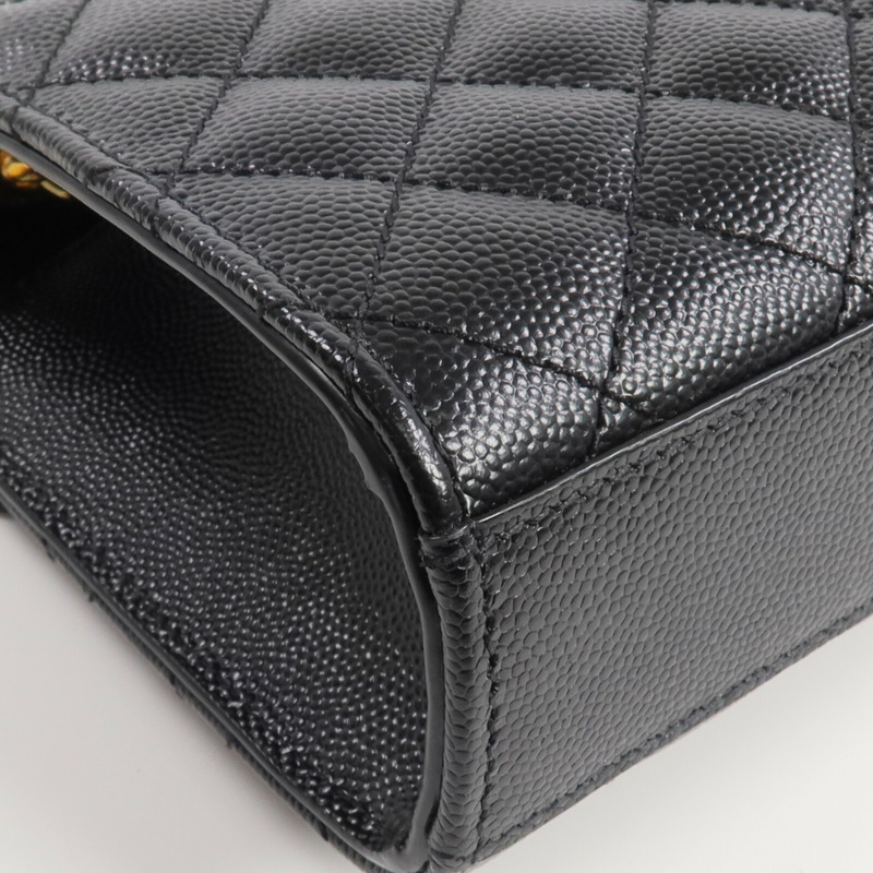 SAINT LAURENT 牛皮皮革Envelope Small Bag金扣鏈帶肩背袋-10