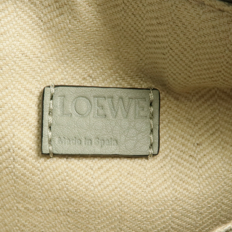 LOEWE 牛皮皮革Mini Puzzle金扣手挽肩背兩用袋-12