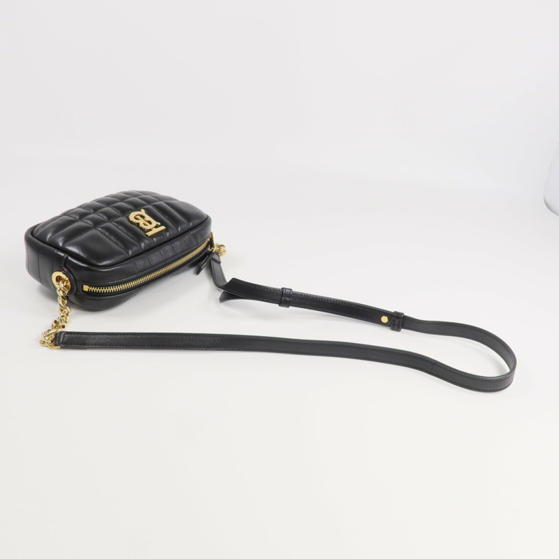 BURBERRY 牛皮皮革Lola金扣肩背袋-4