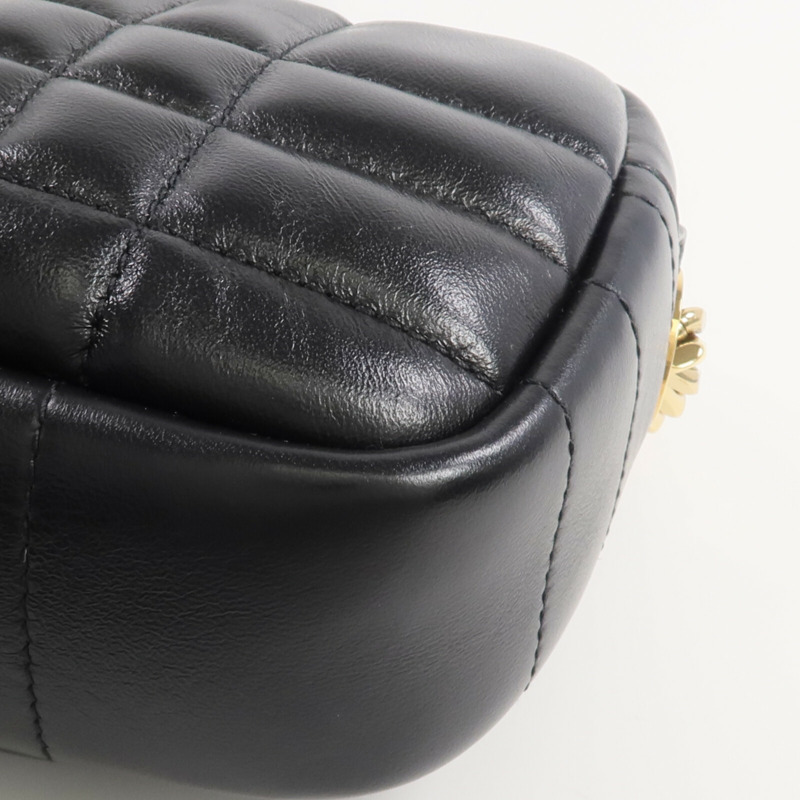 BURBERRY 牛皮皮革Lola金扣肩背袋-5