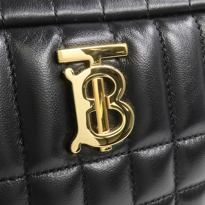 BURBERRY 牛皮皮革Lola金扣肩背袋-9