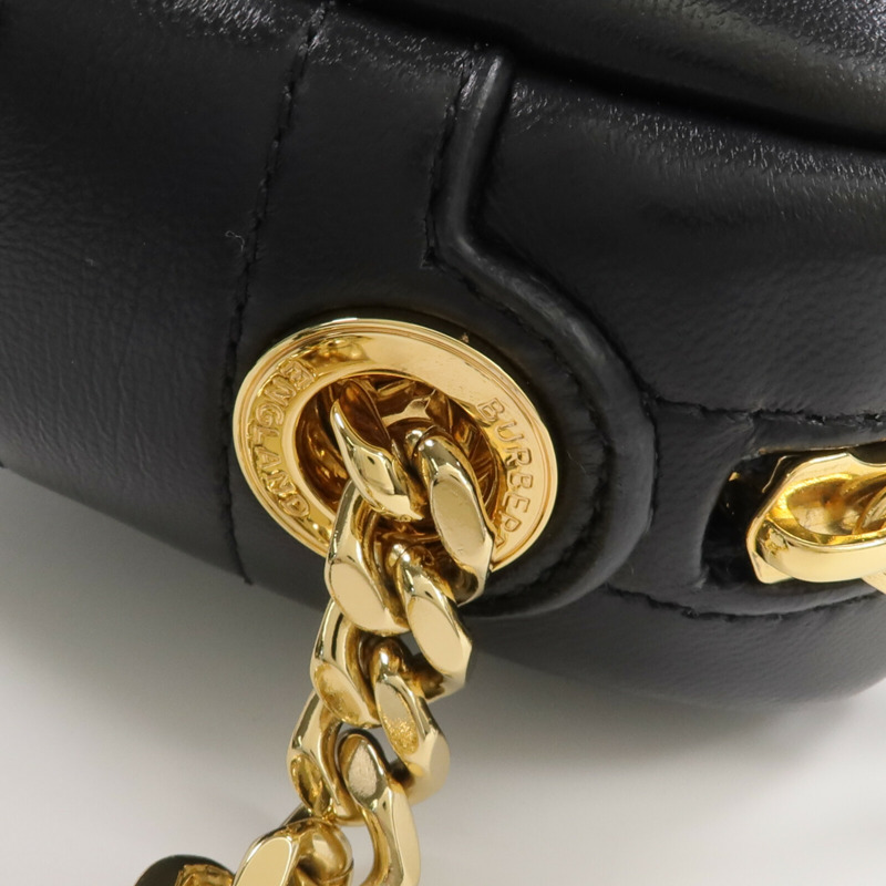 BURBERRY 牛皮皮革Lola金扣肩背袋-11