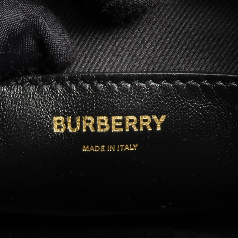 BURBERRY 牛皮皮革Lola金扣肩背袋-13