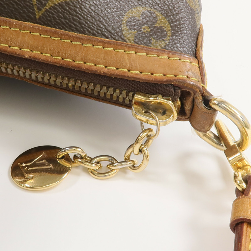 LOUIS VUITTON Monogram Palermo PM金扣手挽肩背兩用袋棕色-5