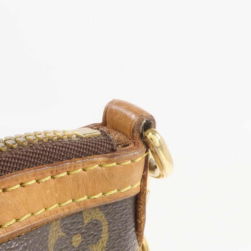 LOUIS VUITTON Monogram Palermo PM金扣手挽肩背兩用袋棕色-9