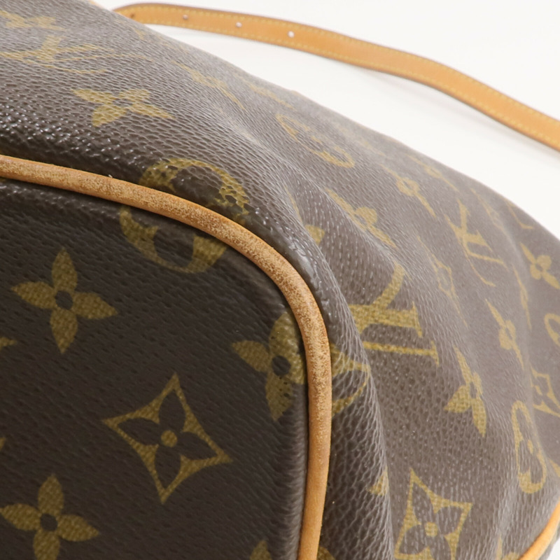 LOUIS VUITTON Monogram Palermo PM金扣手挽肩背兩用袋棕色-12