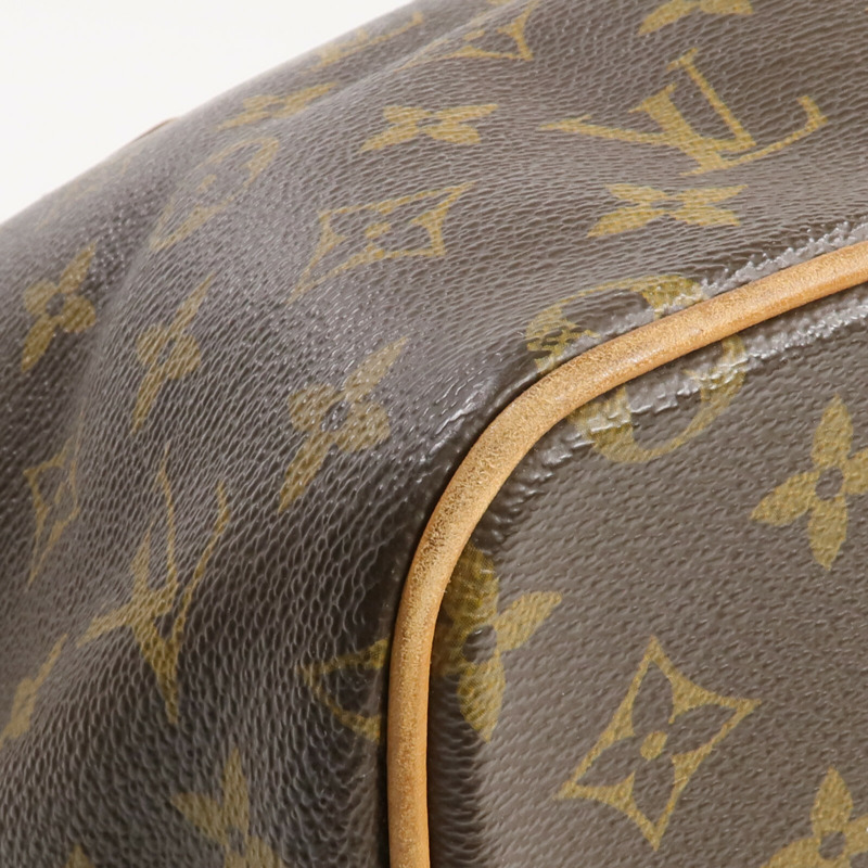 LOUIS VUITTON Monogram Palermo PM金扣手挽肩背兩用袋棕色-15