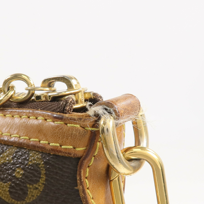 LOUIS VUITTON Monogram Palermo PM金扣手挽肩背兩用袋棕色-17