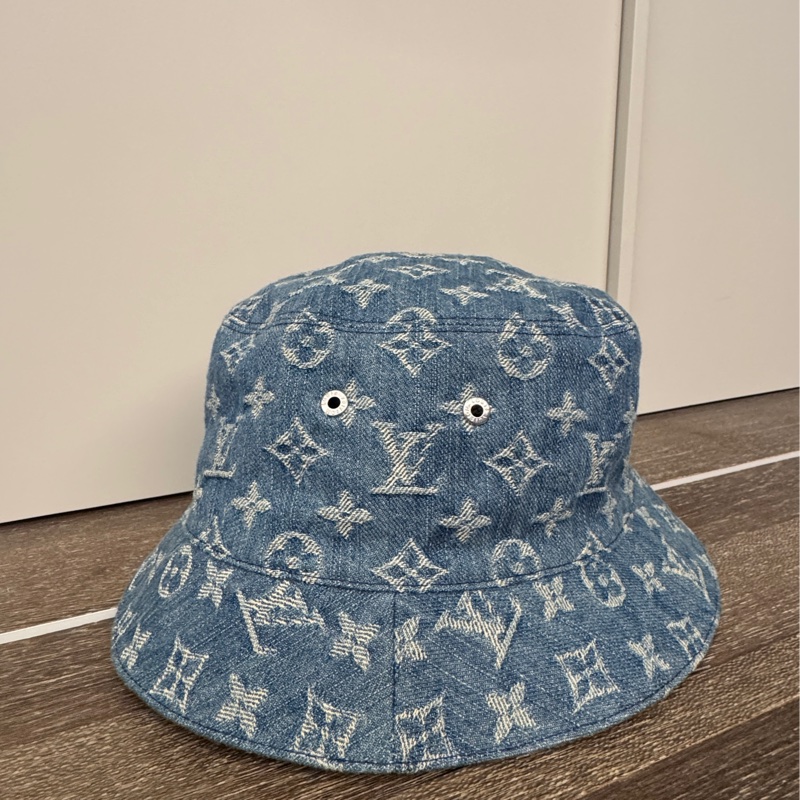 甜售九五新LV單寧牛仔漁夫帽-6