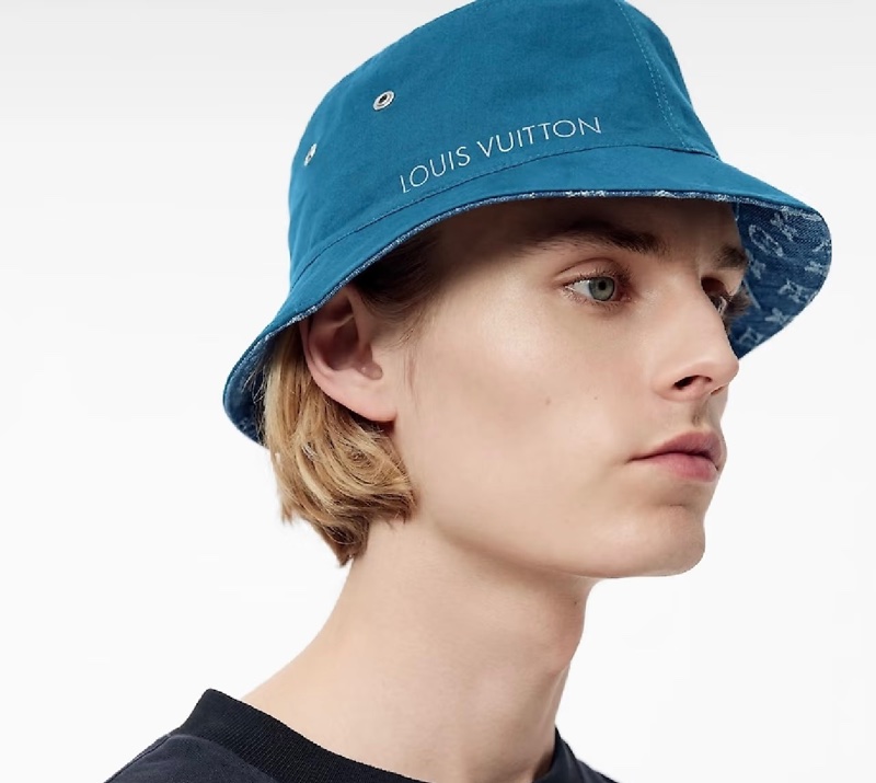 甜售九五新LV單寧牛仔漁夫帽-12
