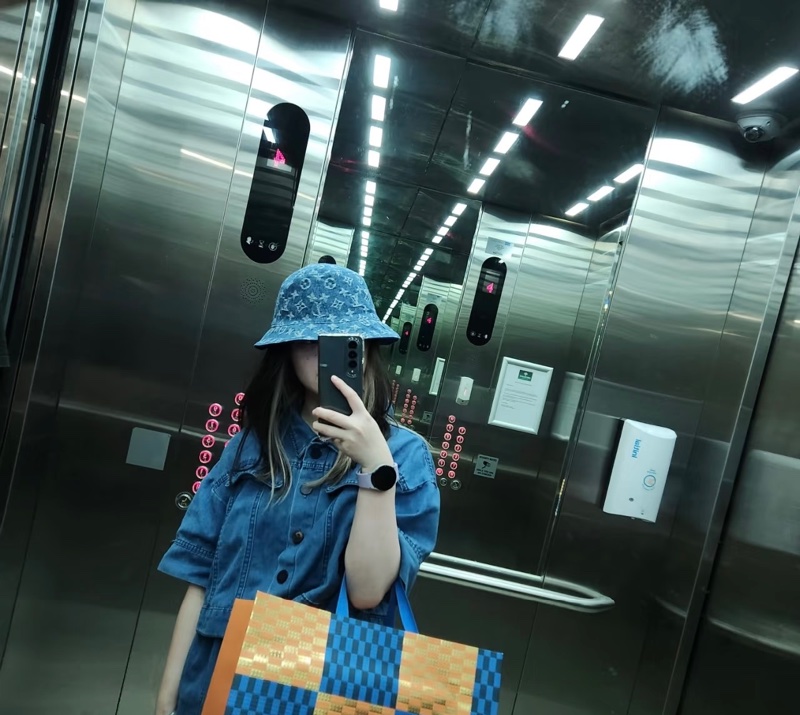 甜售九五新LV單寧牛仔漁夫帽-13