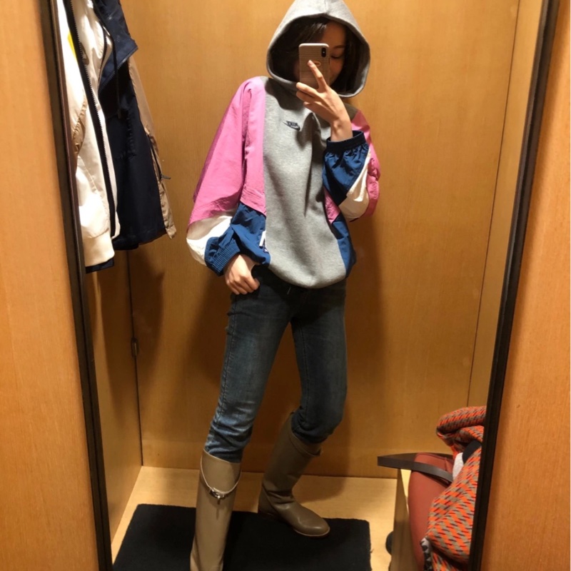 Hermes爱马仕 kelly大象灰皮靴-4