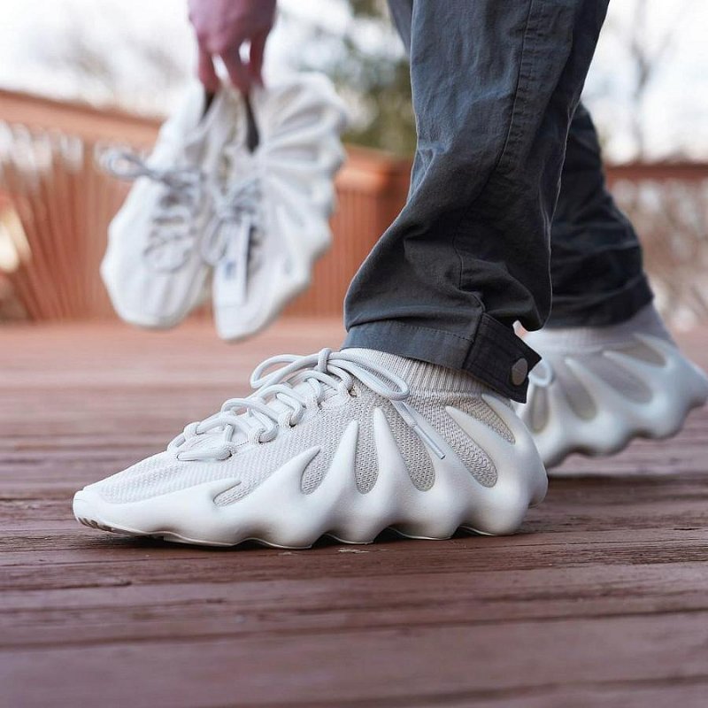 💎Han's house精品服飾💎ADIDAS愛迪達 YEEZY 450 CLOUD WHITE水餃 襪套 慢跑鞋 H68038 現貨 UK9 10-0