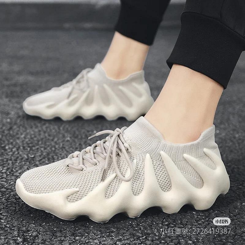 💎Han's house精品服飾💎ADIDAS愛迪達 YEEZY 450 CLOUD WHITE水餃 襪套 慢跑鞋 H68038 現貨 UK9 10-5