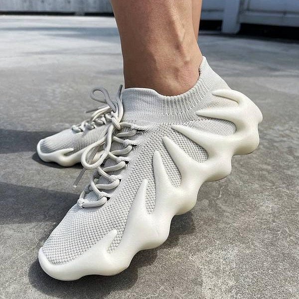 💎Han's house精品服飾💎ADIDAS愛迪達 YEEZY 450 CLOUD WHITE水餃 襪套 慢跑鞋 H68038 現貨 UK9 10-7