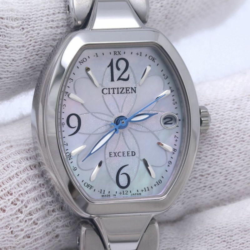 西鐵城 Exceed ES9480-56W H060-T027440 女士腕錶，超級鈦金屬 130490-6