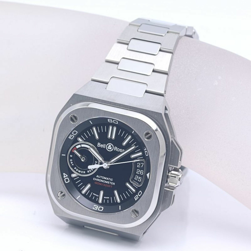 Bell & Ross BR-X5 黑色精鋼 BRX5R-BL-ST SST 男士腕錶 SS 40275-2