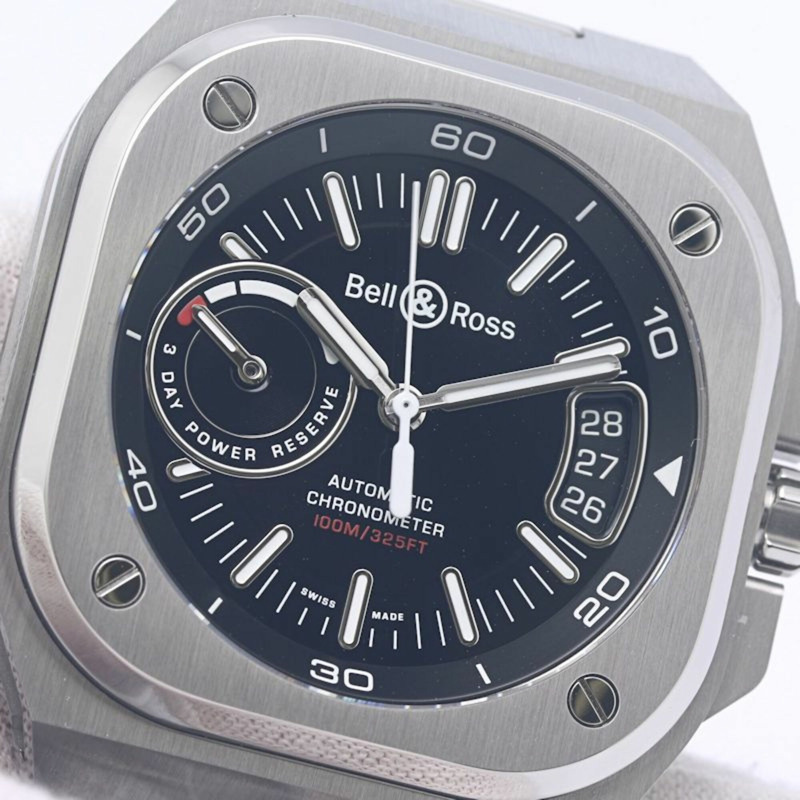 Bell & Ross BR-X5 黑色精鋼 BRX5R-BL-ST SST 男士腕錶 SS 40275-7