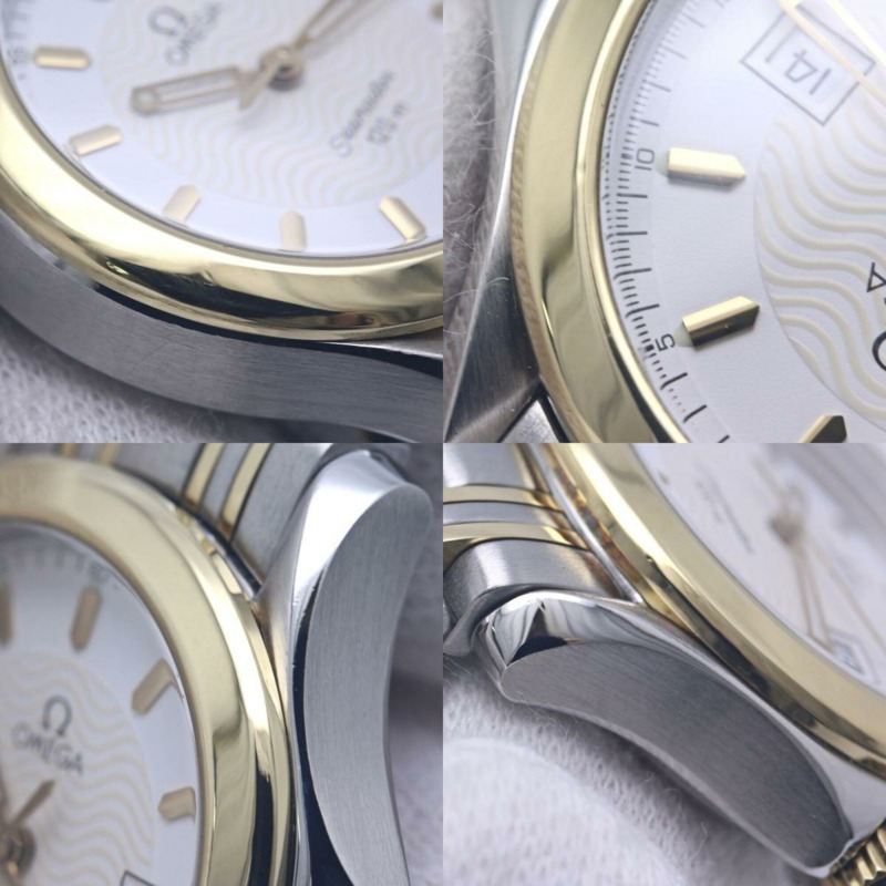 歐米茄海馬系列120公尺日期顯示女款腕錶 2371.21.00 K18YGxSS 40314-7