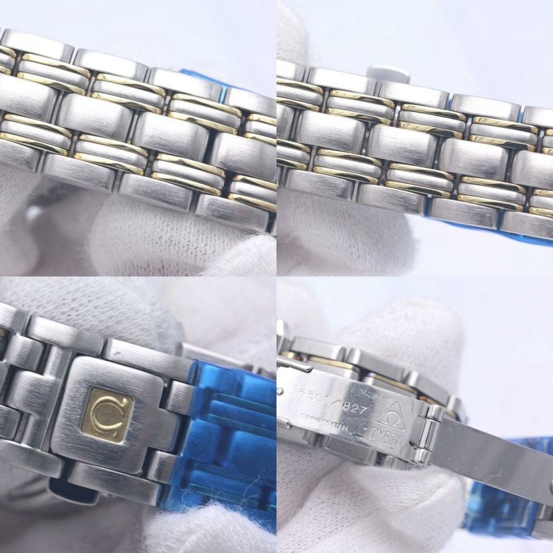 歐米茄海馬系列120公尺日期顯示女款腕錶 2371.21.00 K18YGxSS 40314-9