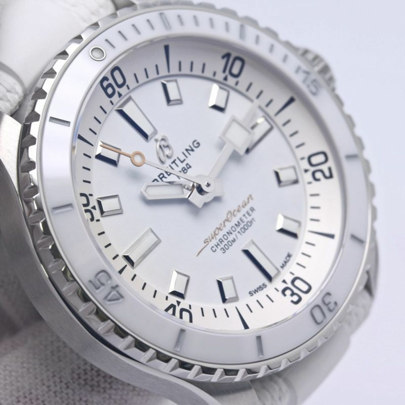 百年靈超級海洋36 A17377211A1S1 A17377 女士腕錶 不鏽鋼 x 橡膠 40316-9