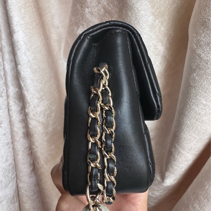 Chanel/香奈兒 滾邊珍珠字母限量CF大mini-3