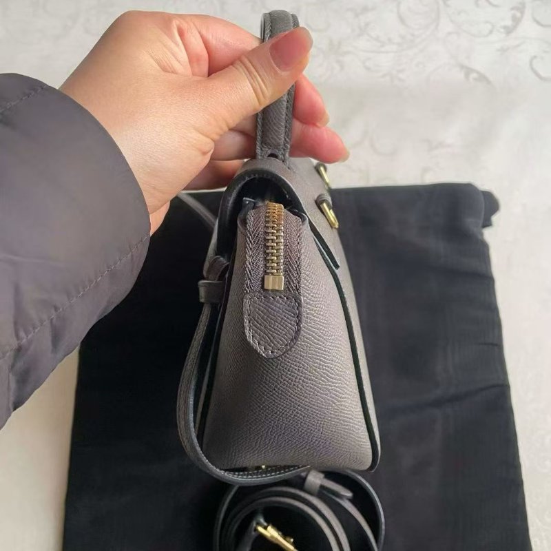 Celine 鯰魚包 pico 大象灰99新 配件塵袋-3