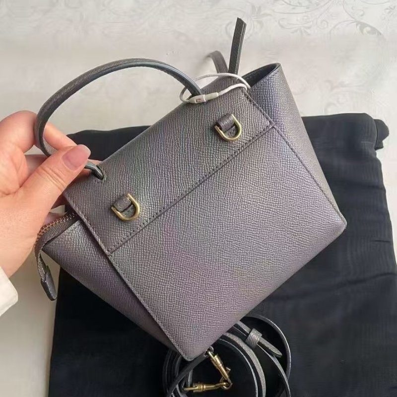 Celine 鯰魚包 pico 大象灰99新 配件塵袋-4