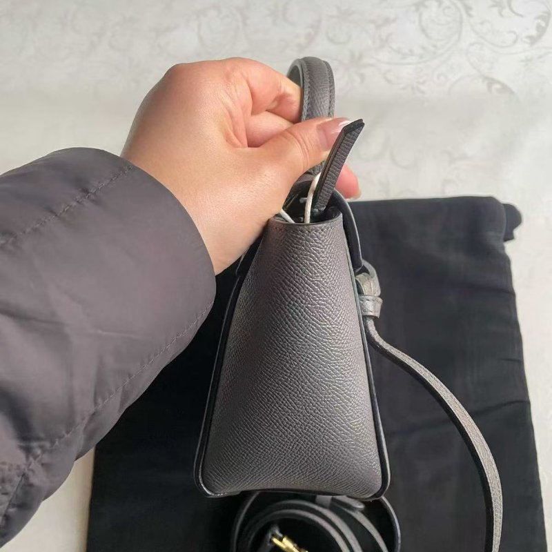 Celine 鯰魚包 pico 大象灰99新 配件塵袋-5