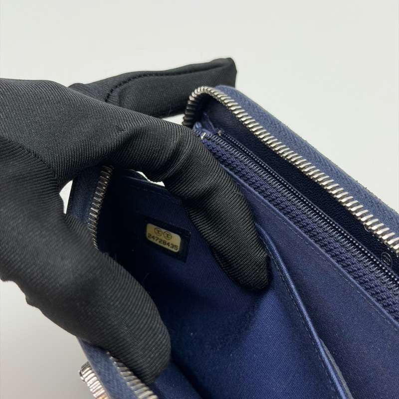 97新Chanel香奈兒 藍色長款錢包24開 -11