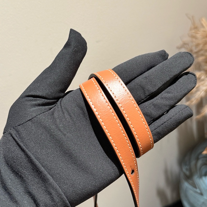 Celine 焦糖色月餅包小號 21年單包-5