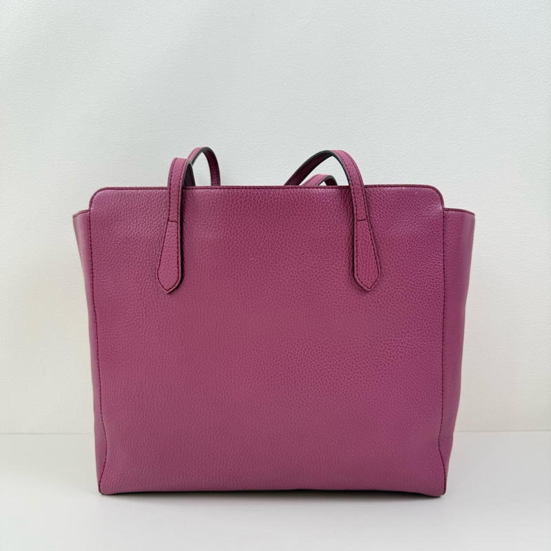 Gucci/古馳 Swing 牛皮 紫色tote包-2