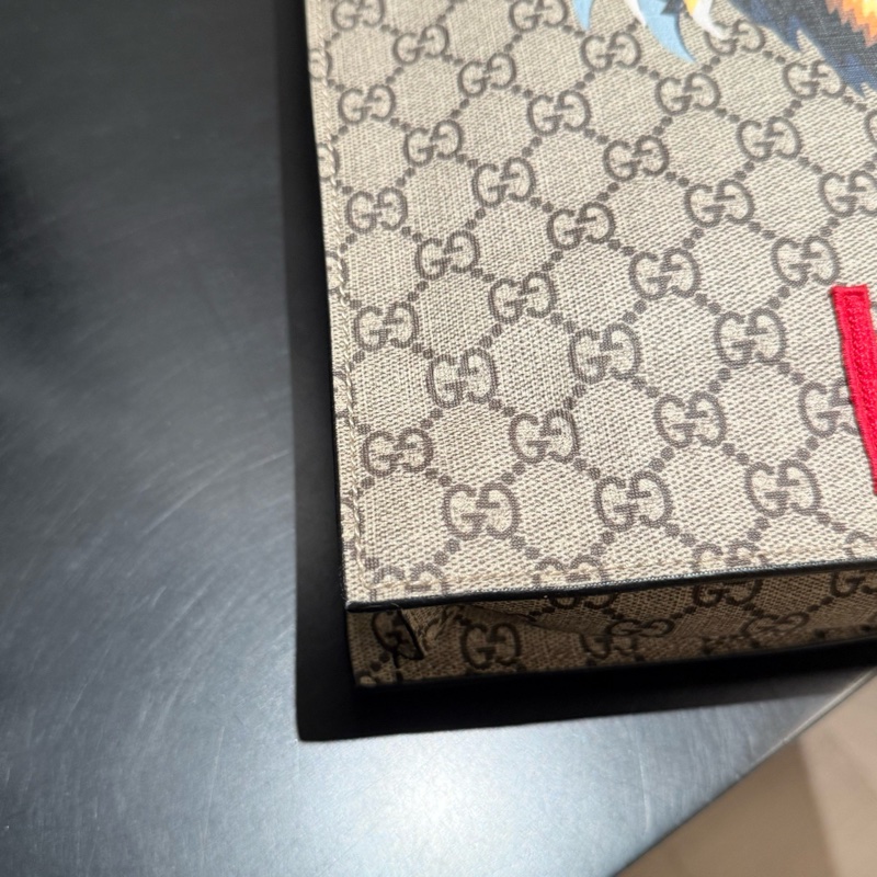 98新 Gucci 老花憤怒貓托特包 021黑標 單包 男女適用-5