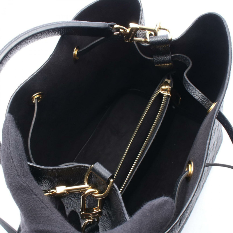 路易威登 NeoNoe 兩用手提包，皮革，Monogram Empreinte 印花，女士，黑色，M45256-2