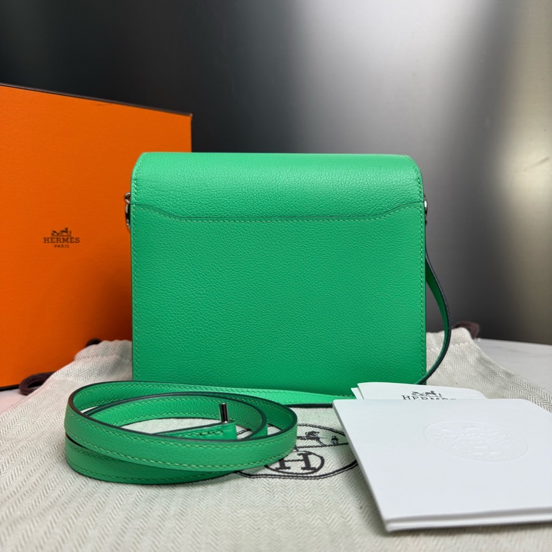 HERMES愛馬仕,B刻,Roulis Mini 豬鼻子漫畫綠銀扣-2