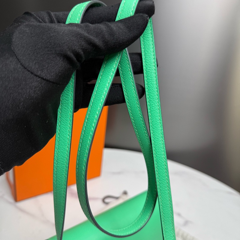 HERMES愛馬仕,B刻,Roulis Mini 豬鼻子漫畫綠銀扣-7