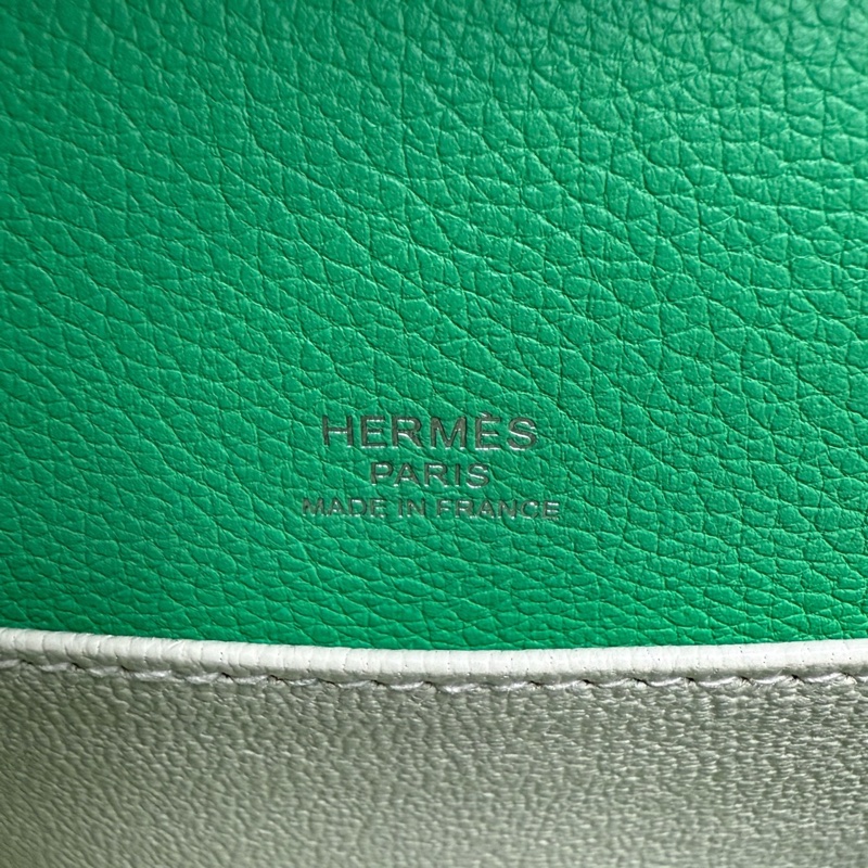 HERMES愛馬仕,B刻,Roulis Mini 豬鼻子漫畫綠銀扣-8
