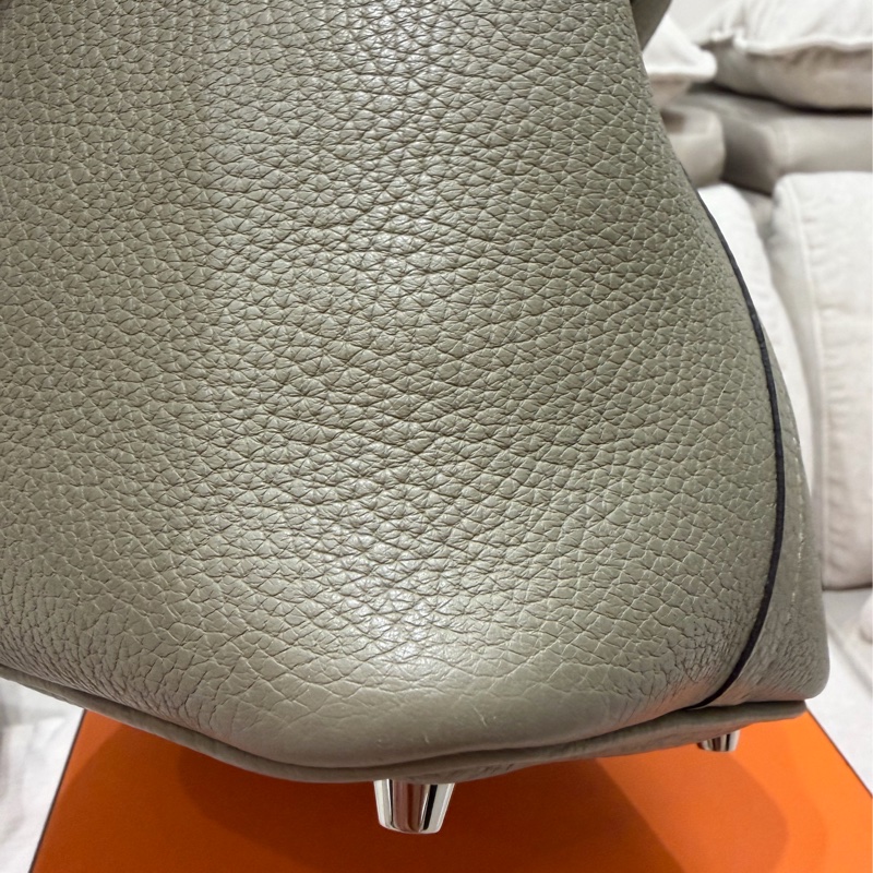 92新❤️Hermes 愛馬仕 菜籃子 picotin18 #鼠尾草綠銀釦 #X刻-12