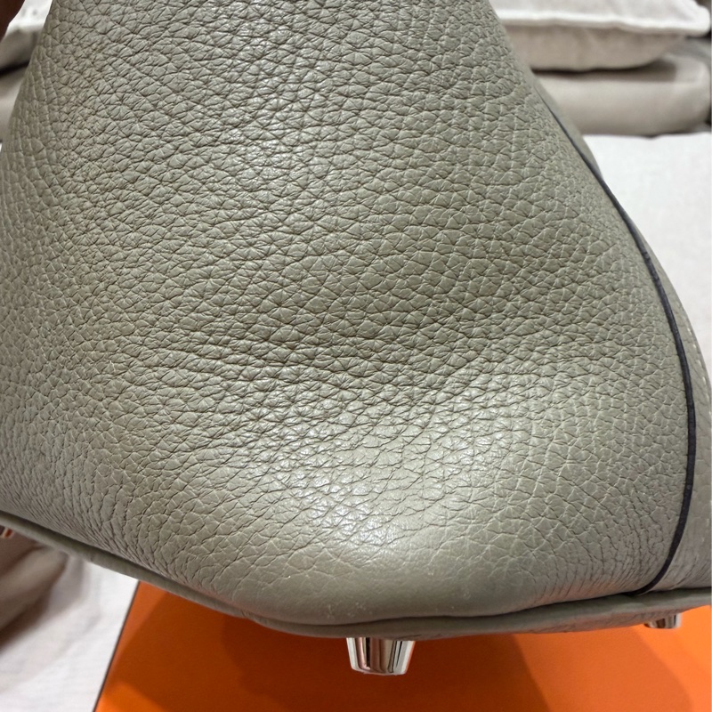 92新❤️Hermes 愛馬仕 菜籃子 picotin18 #鼠尾草綠銀釦 #X刻-14