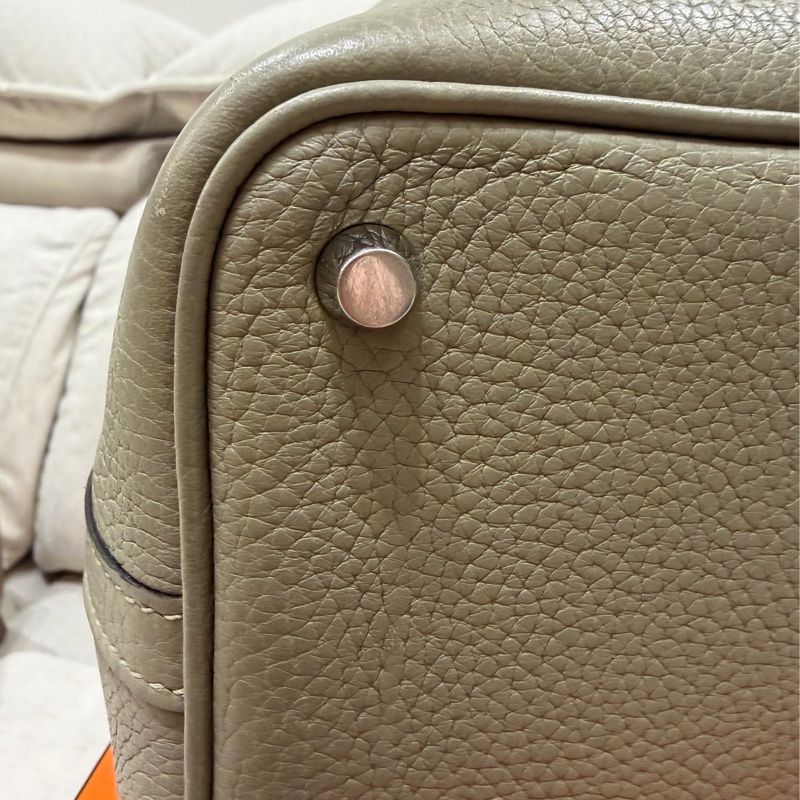 92新❤️Hermes 愛馬仕 菜籃子 picotin18 #鼠尾草綠銀釦 #X刻-16