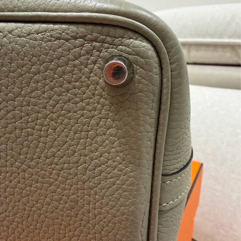 92新❤️Hermes 愛馬仕 菜籃子 picotin18 #鼠尾草綠銀釦 #X刻-17